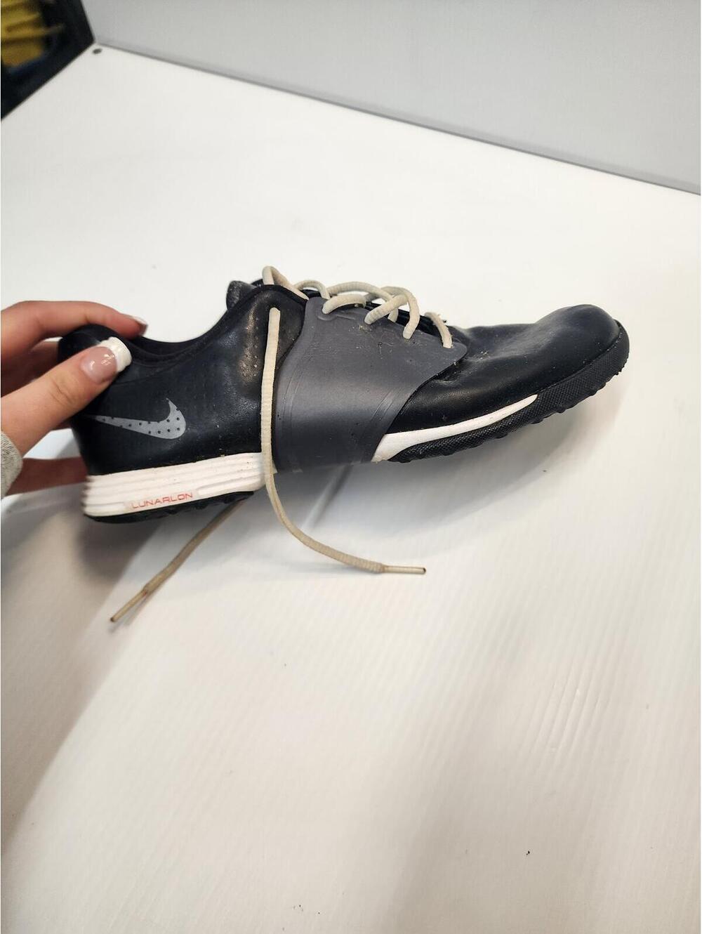 Size 7.5 Women's Nike Golf Shoes Black and Gray with White Laces